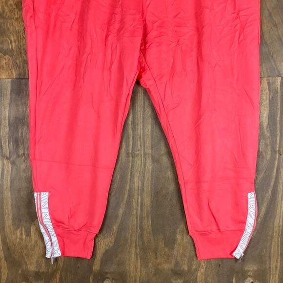 Nike Womens Sweatpants Coral Dry Fit Pull On Therma Anke Zip Jogger Stretch 2X - Picture 3 of 14
